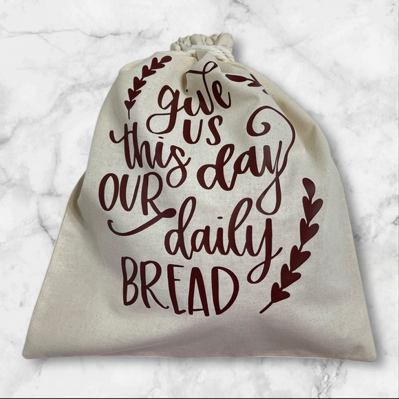 Farmhouse Linen Bread Bag, Rustic Handmade Reusable Bread Keeper, Eco-Friendly - Picture 4 of 5